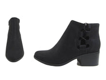 City Classified Women's Derby Low Heel Bootie With Tie Up Side