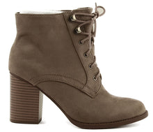Women's Soda Lurk Lace Up Heeled Bootie