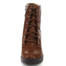 Breckelle's RANGER-21 Women's Basic Block Heel Lace Up Military Ankle Booties