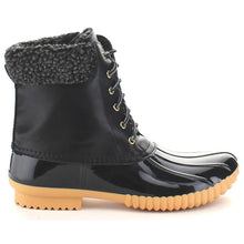 Nature Breeze Duck-02 Women Stitching Lace Up Side Zip Waterproof Insulated Boot