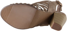 Delicious by Soda Women's Hills Slingback Caged Latticed High Heel Sandal