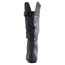 Kali Women's Knee High Buckle Faux Leather Boots (Adults)