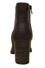 Cambridge Select Women's Zipper Lace Up Chunky Heel Ankle Bootie