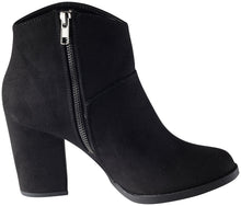 City Classified Women's Sursky Classic Stacked Heel Zip Bootie