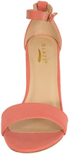 Glaze Women's Single Band Chunky Heel Sandal With Ankle Strap