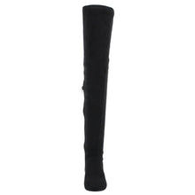 NATURE BREEZE FD72 Women's Stretchy Thigh High Flat Heel Boot Half Size Small