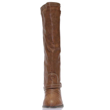 Breckelles Outlaw-11 Women's Ankle Strap Tall Riding Boots