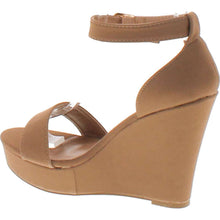 Top Moda Womens Beryl-1 Platform Wedge Fashion Sandals With Ankle Strap