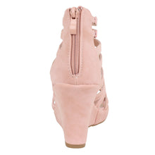 Top Moda Women's Gladiator Inspired Bird Cage Wedge