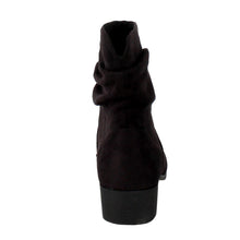 Soda Energy Women's Slouchy Pull On Low Block Heel Ankle Booties