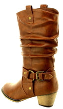 Cambridge Select Women's Pull On Western Style Cowboy Boots