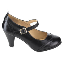 Chase & Chloe Dora-2 Women's Round Toe Two Tone Mary Jane Pumps