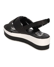 Women Leatherette Platform Wedge Sandal - Two Tone Wedge - Slingback Heel Sandal - GH62 By Nature Breeze