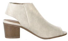 City Classified Women's Harlyn Cutout Peep Toe Stacked Chunky Heel Bootie