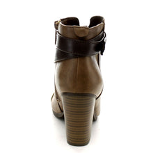 Breckelle's GAIL-22 Women's Belted Chunky Stacked Heel Ankle Booties