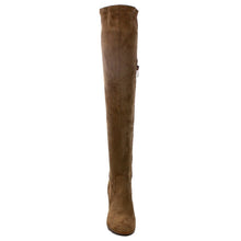 Betani Diana-1 Women's Stretchy Over The Knee Platform Wedge Boots