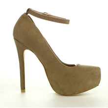 Bellamarie Helena-12 Women Ankle Strap Platform Pump Stiletto Party Dress Heel