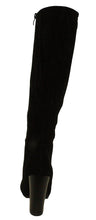 Refresh Women's Ringo-03 Knee High Side Zipper Closure Chunky High Heel Dress Boots