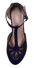Cambridge Select Women's Teardrop Cutout T- Strap Mary Jane Dress Pump