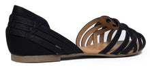 Paprika Womens SCORIA Woven Pattern Leather Synthetic Sole d'Orsay Flat Sandals