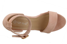 Top Moda Womens Beryl-1 Platform Wedge Fashion Sandals With Ankle Strap