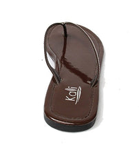 Kali Footwear Women's Twins Basic Patent Flat Thong Sandal