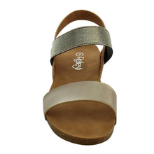 Refresh IE25 Women's Elastic Ankle Strap Flat Beach Sandal