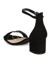 Women Faux Suede Chunky Heel Sandal - Dressy, Minimal, Everyday - Ankle Strap Pump - GC41 By Wild Diva