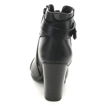 Breckelle's GAIL-22 Women's Belted Chunky Stacked Heel Ankle Booties
