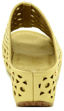 Refresh Footwear Women's Slip On Peep Toe Platform Sandal