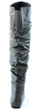 Nature Breeze Women's Vickie Hi Slouchy Over The Knee Boots