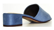City Classified Women's Open Toe Chunky Heel Suede Slide Sandals Shoes