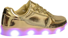 Forever Link Women's Signal-60 Lace Up LED Fashion Sneakers with Light Show/Chargeable