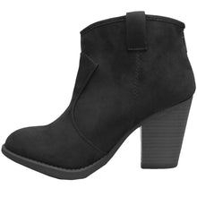 Cambridge Select Women's Western Stacked Chunky Heel Ankle Bootie