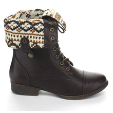 DBDK SHARPERY-1 Women's lace up combat style mid calf boots