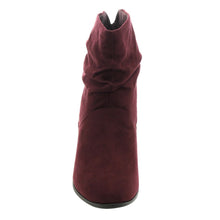 Soda Energy Women's Slouchy Pull On Low Block Heel Ankle Booties