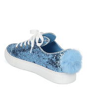 Women Glitter Bunny Ear and Tail Sneaker - Casual, Girls Night, School - Rabbit Sneaker - GF98 By Wild Diva