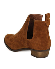 Breckelles GK79 Women Faux Suede Cut Out Riding Bootie