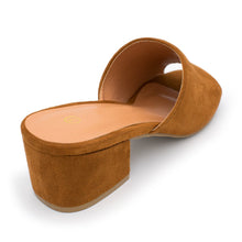 Nature Breeze - Women's Open Toe Chunky Heel Suede Slide Sandals Shoes, Trendy Shoes 4 Her