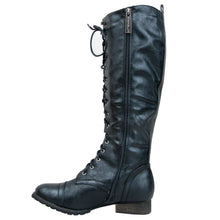 Breckelle's Outlaw Women's Lace Up Knee High Riding Boots
