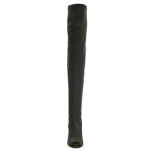 Cape Robbin CONNIE-1 Womens Lycra Over the Knee Thigh High Peep Toe Boots