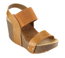 Refresh Women's Mara-10 Platform Cork Wedge High Heel Leather Sandal...