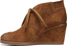 Franco Sarto Austine Women Round Toe Leather Tan Bootie