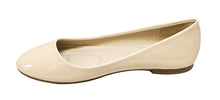 Bella Marie Stacy-11 Women's round toe patent leather slip on boat ballet flat shoes