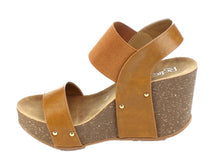 Refresh Women's Mara-10 Platform Cork Wedge High Heel Leather Sandal...