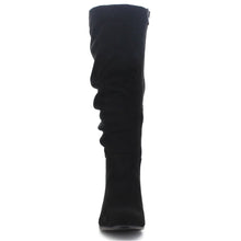 Soda Index Women's Classic Slouchy Cowboy Knee High Riding Boots