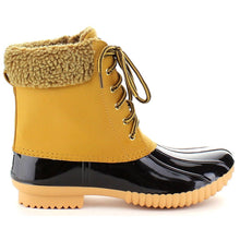 Nature Breeze Duck-02 Women Stitching Lace Up Side Zip Waterproof Insulated Boot