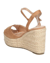 Women Faux Suede Espadrille Platform Wedge - Dressy, Spring, Party - Peep Toe Wedge GC12 By Betani