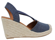 City Classified Women's Cap Toe Espadrille Wedge Sandal