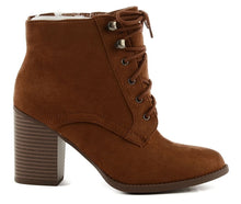Women's Soda Lurk Lace Up Heeled Bootie